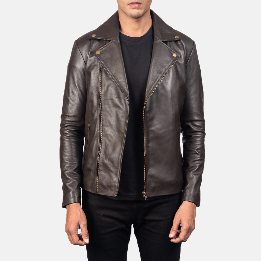 Noah Bikerjacka i Läder för Herr – alternate product view 1