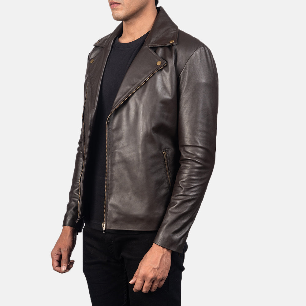 Noah Bikerjacka i Läder för Herr – alternate product view 2