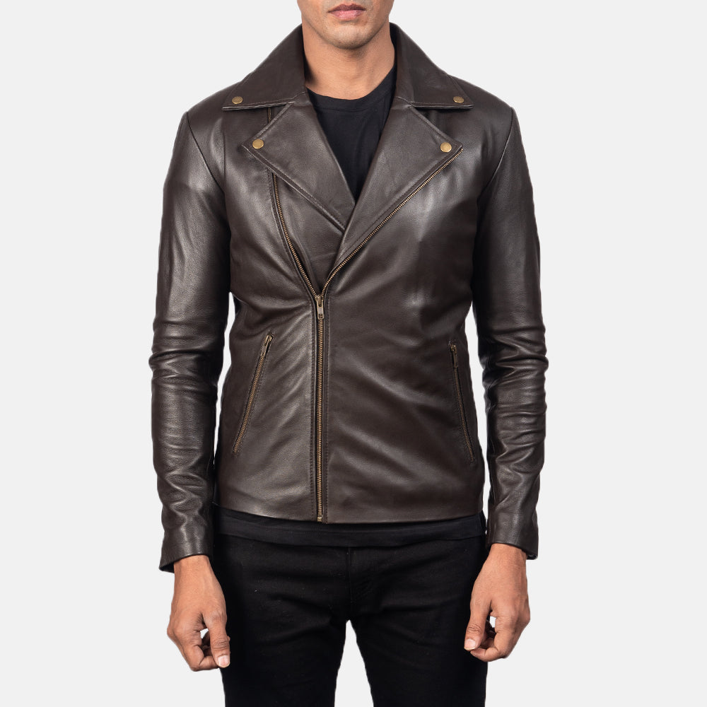 Noah Bikerjacka i Läder för Herr – alternate product view 3