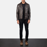 Noah Bikerjacka i Läder för Herr – alternate product view 4