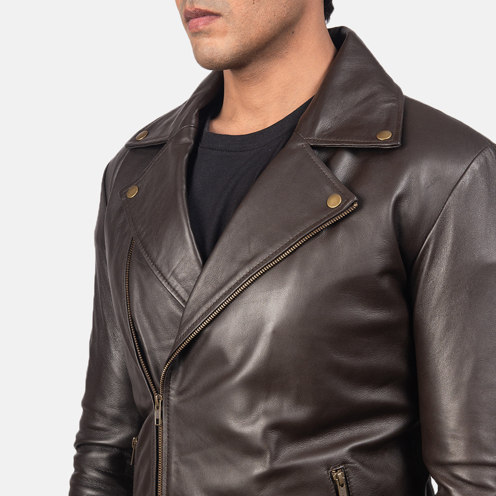 Noah Bikerjacka i Läder för Herr – alternate product view 6
