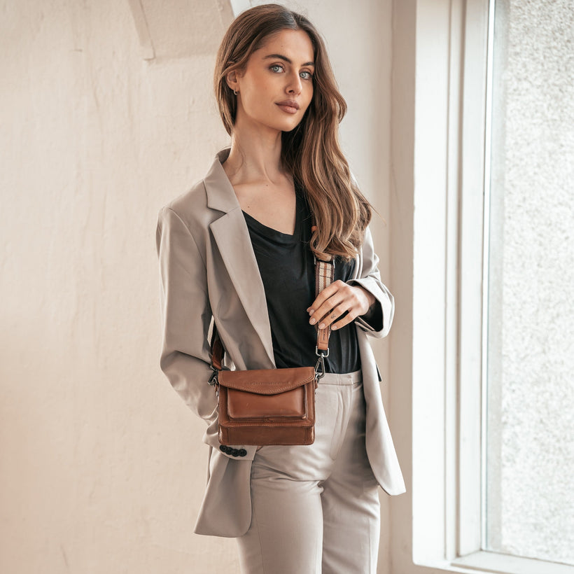 Beige Shoulder Strap för Dam
