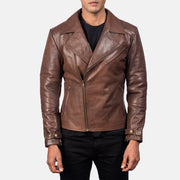 Raiden Bikerjacka i Läder för Herr – alternate product view 3