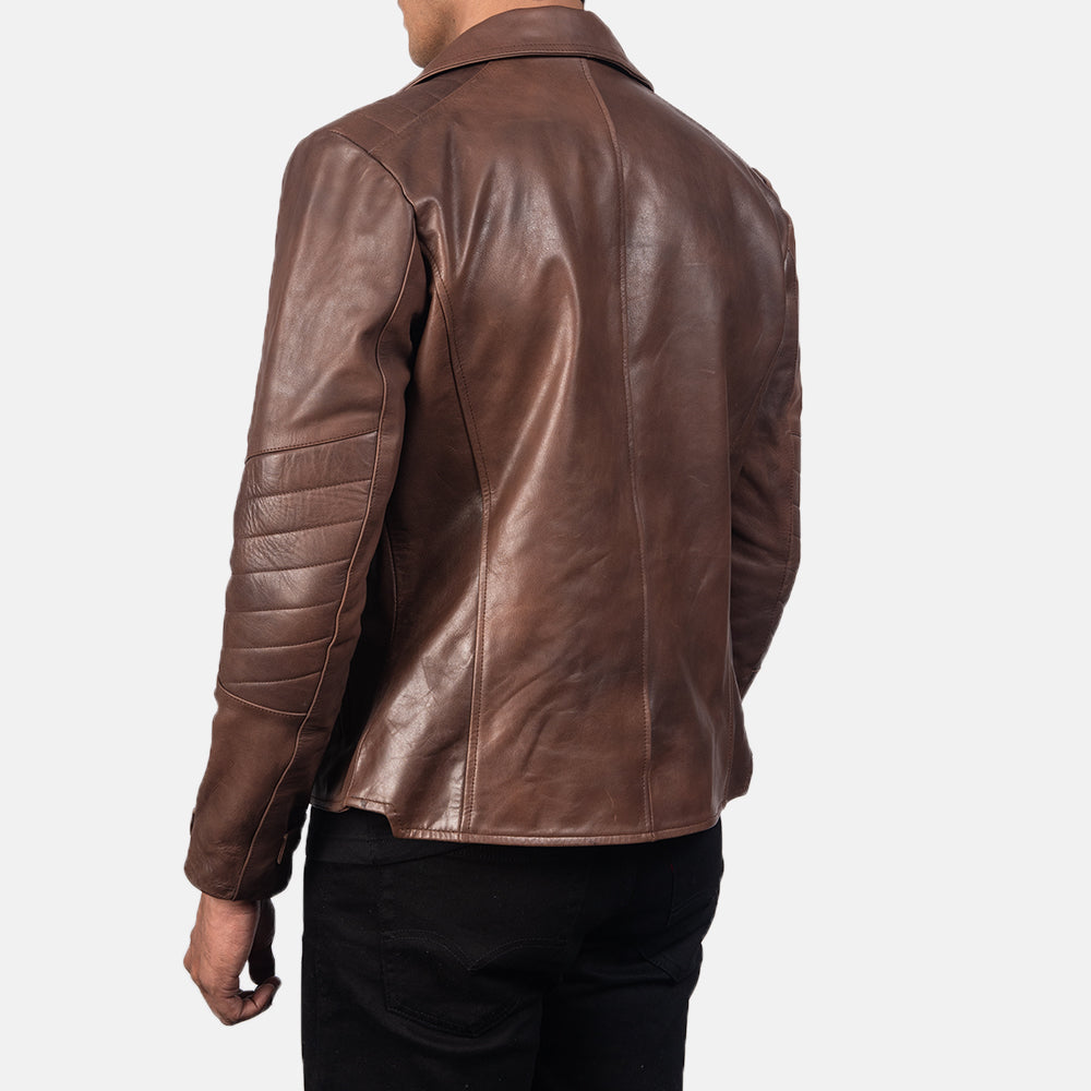 Raiden Bikerjacka i Läder för Herr – alternate product view 5