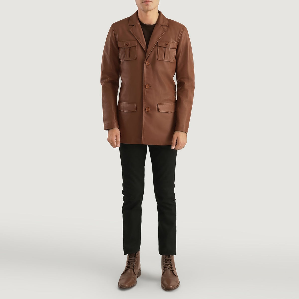 
Ray Cutler Läderjacka för Herr – alternate product view 3