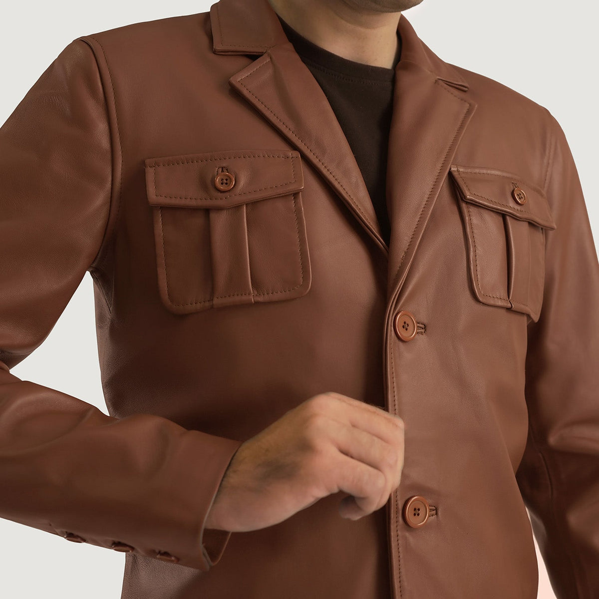 
Ray Cutler Läderjacka för Herr – alternate product view 6