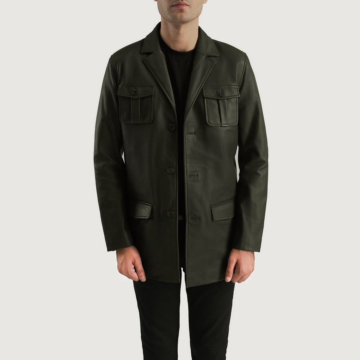 
Ray Cutler Läderjacka för Herr – alternate product view 1
