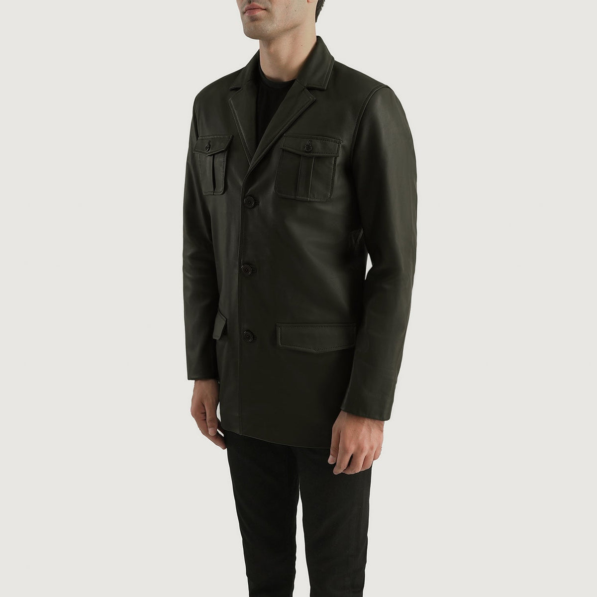 
Ray Cutler Läderjacka för Herr – alternate product view 2