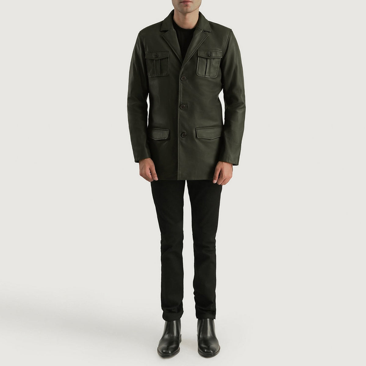 
Ray Cutler Läderjacka för Herr – alternate product view 3