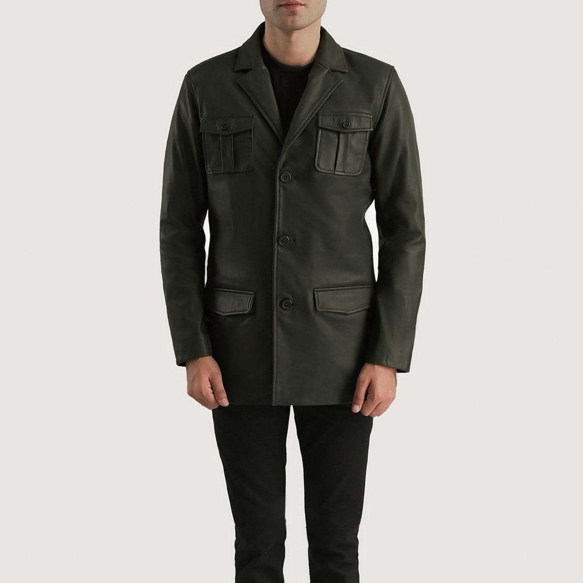 
Ray Cutler Läderjacka för Herr – alternate product view 4