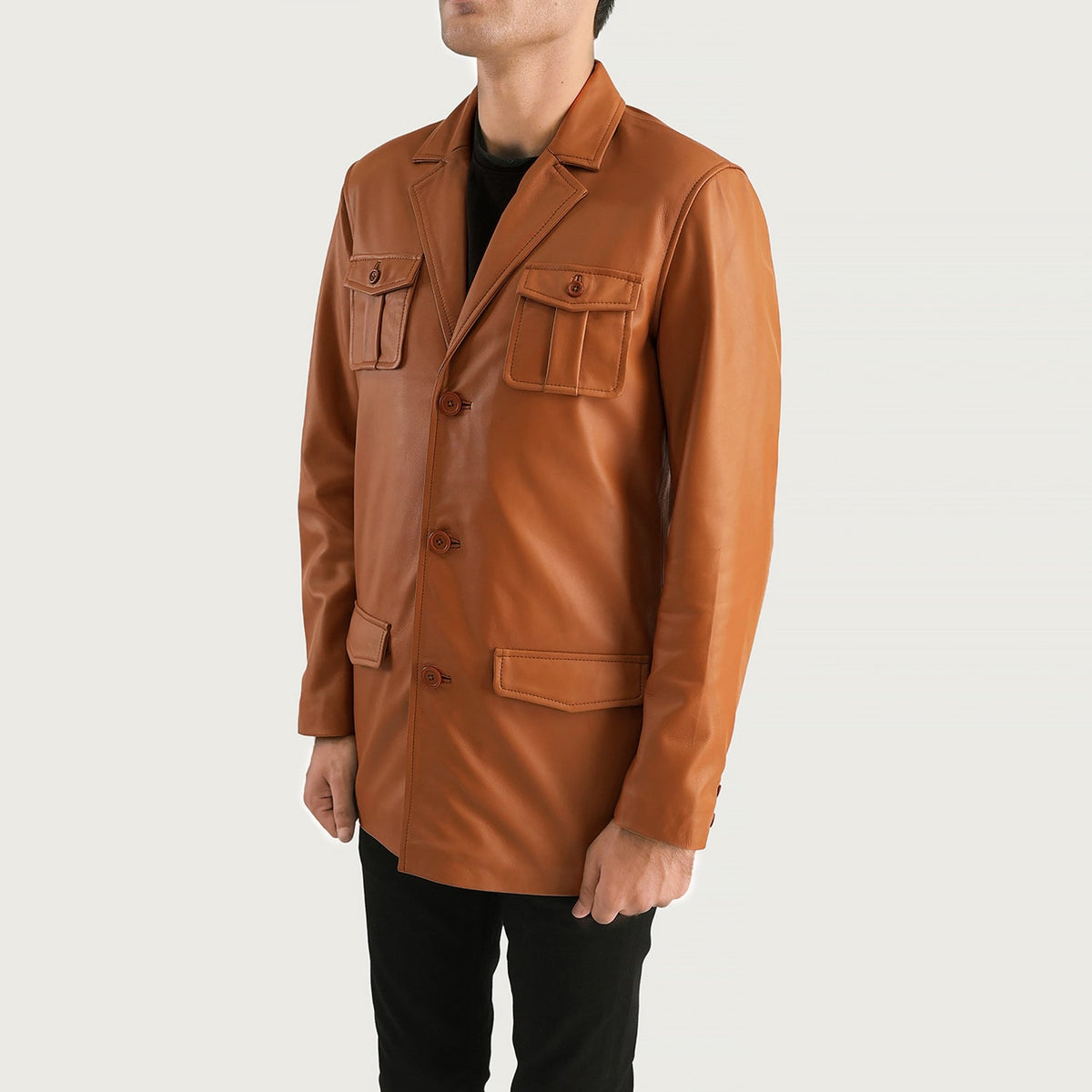 
Ray Cutler Läderjacka för Herr – alternate product view 2