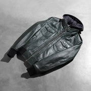 Roslyn Hooded Bomberjacka i Läder för Dam – alternate product view 8