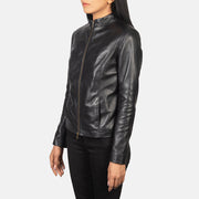 Rumella Bikerjacka i Läder för Dam – alternate product view 2