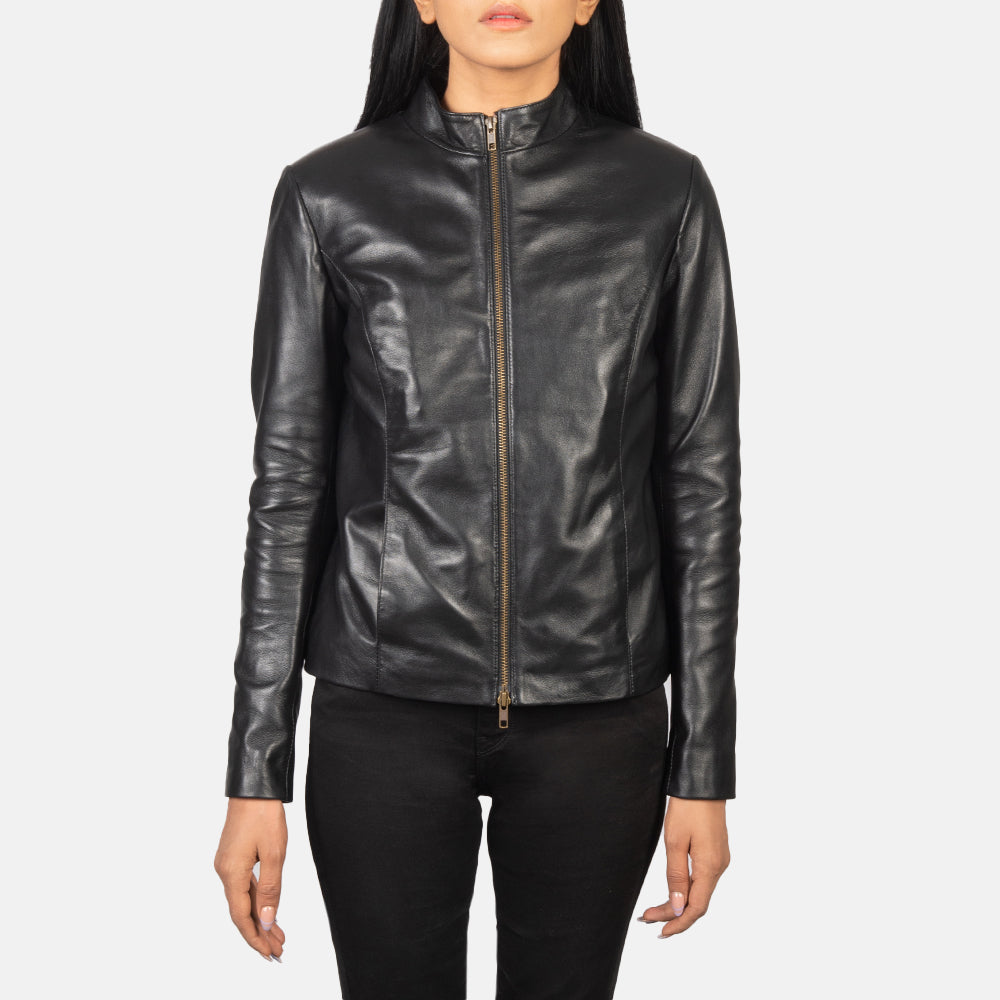 Rumella Bikerjacka i Läder för Dam – alternate product view 4