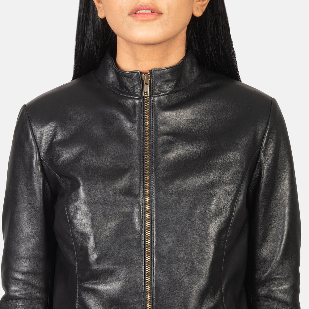 Rumella Bikerjacka i Läder för Dam – alternate product view 6