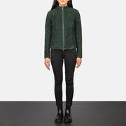 Rumella Bikerjacka i Läder för Dam – alternate product view 3