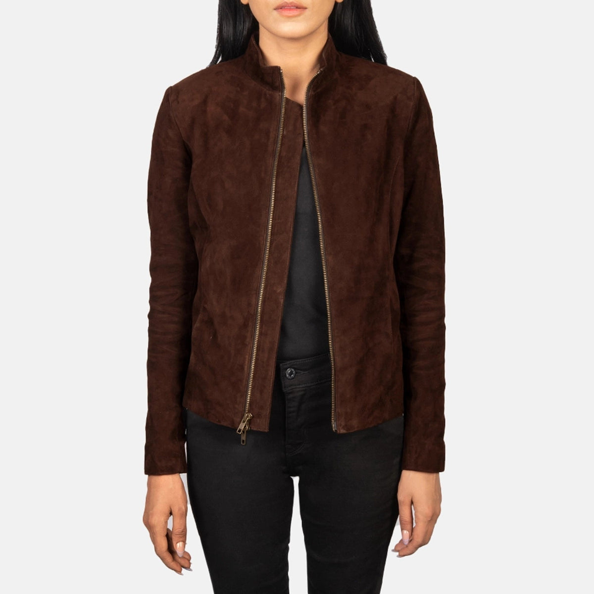 Rumella Bikerjacka i Läder för Dam – alternate product view 1