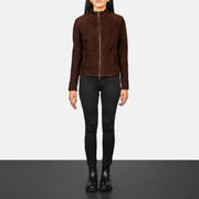 Rumella Bikerjacka i Läder för Dam – alternate product view 3