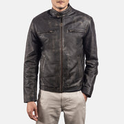 
Rustic Bikerjacka i Läder för Herr – alternate product view 3