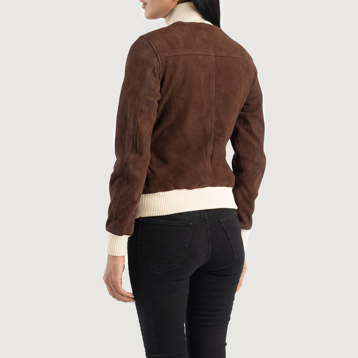 
Sasha A1 Bomberjacka i Läder för Dam – alternate product view 5