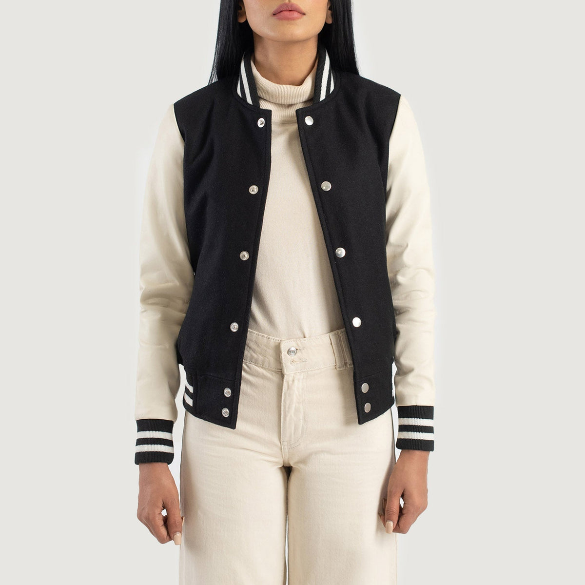 Savant Varsity Läderjacka för Dam – alternate product view 1