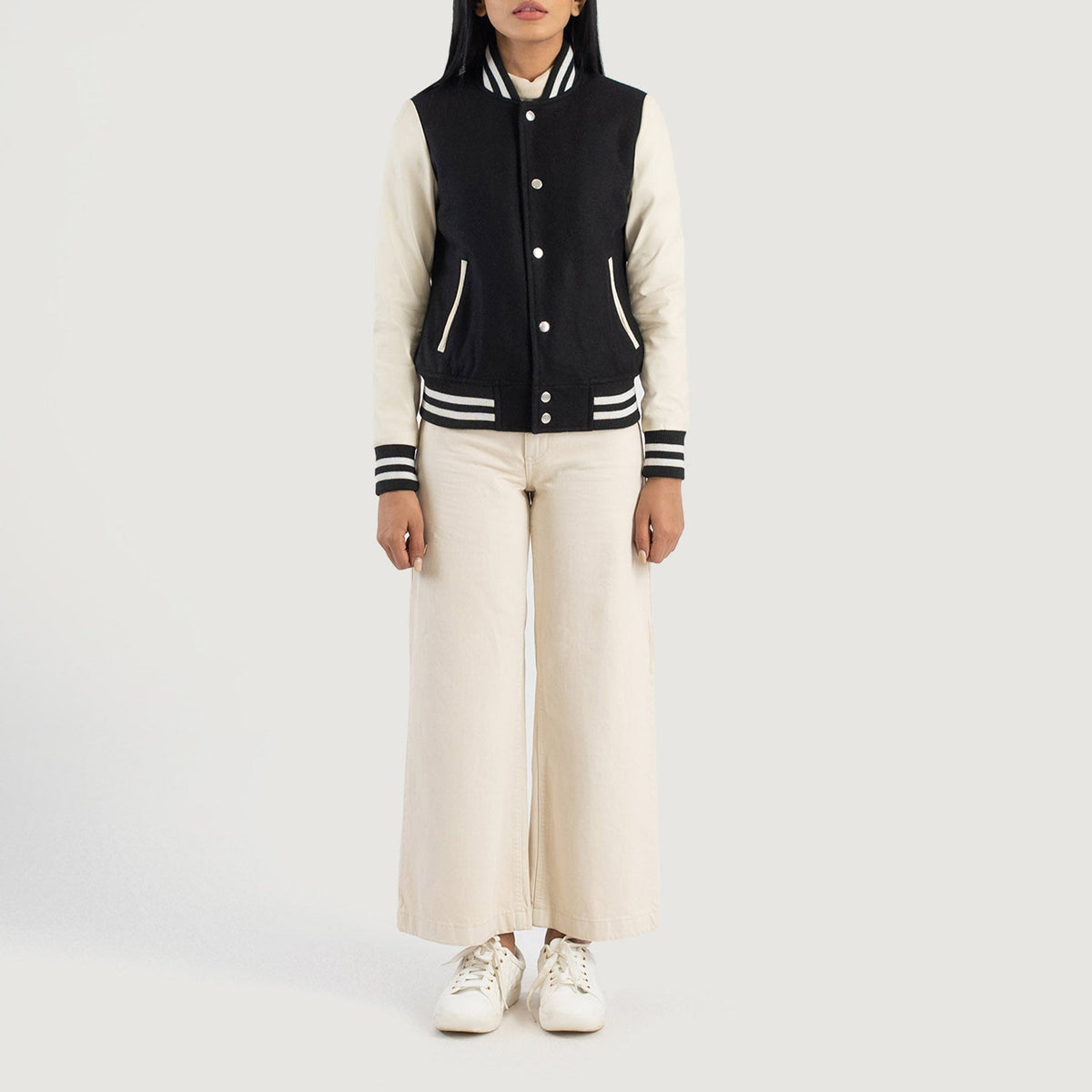 Savant Varsity Läderjacka för Dam – alternate product view 3
