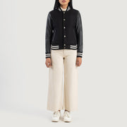 Savant Varsity Läderjacka för Dam – alternate product view 3