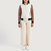 Savant Varsity Läderjacka för Dam – alternate product view 3