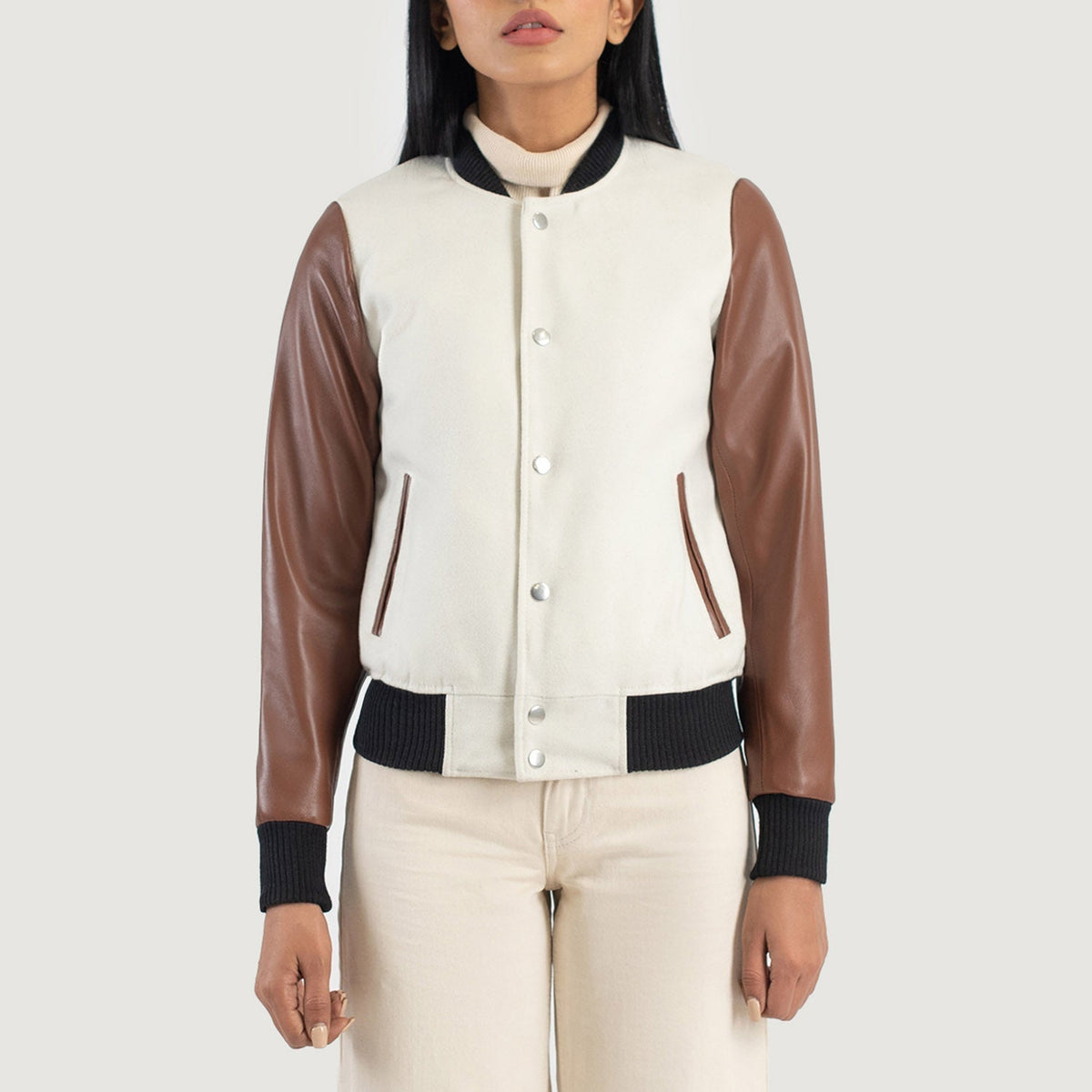 Savant Varsity Läderjacka för Dam – alternate product view 4