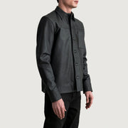 
Tumbled Black Sheepskin leather Jacket - Bakifrån med perfekt axelpassform och ren fåll