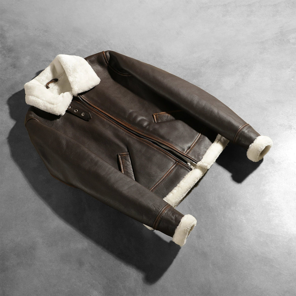 
Sherilyn B-3 Svart Bomberjacka i Läder för Dam – alternate product view 7