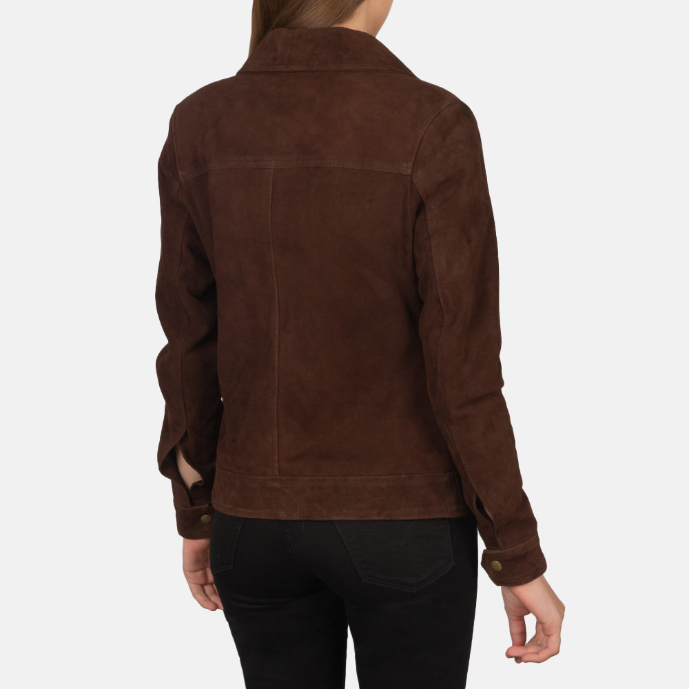 
Suzy Trucker Brun Läderjacka för Dam – alternate product view 5