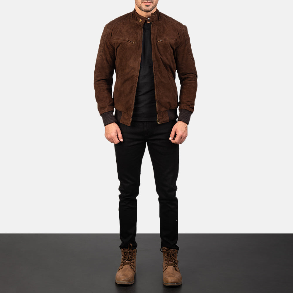 Sven Bomberjacka i Läder för Herr – alternate product view 3
