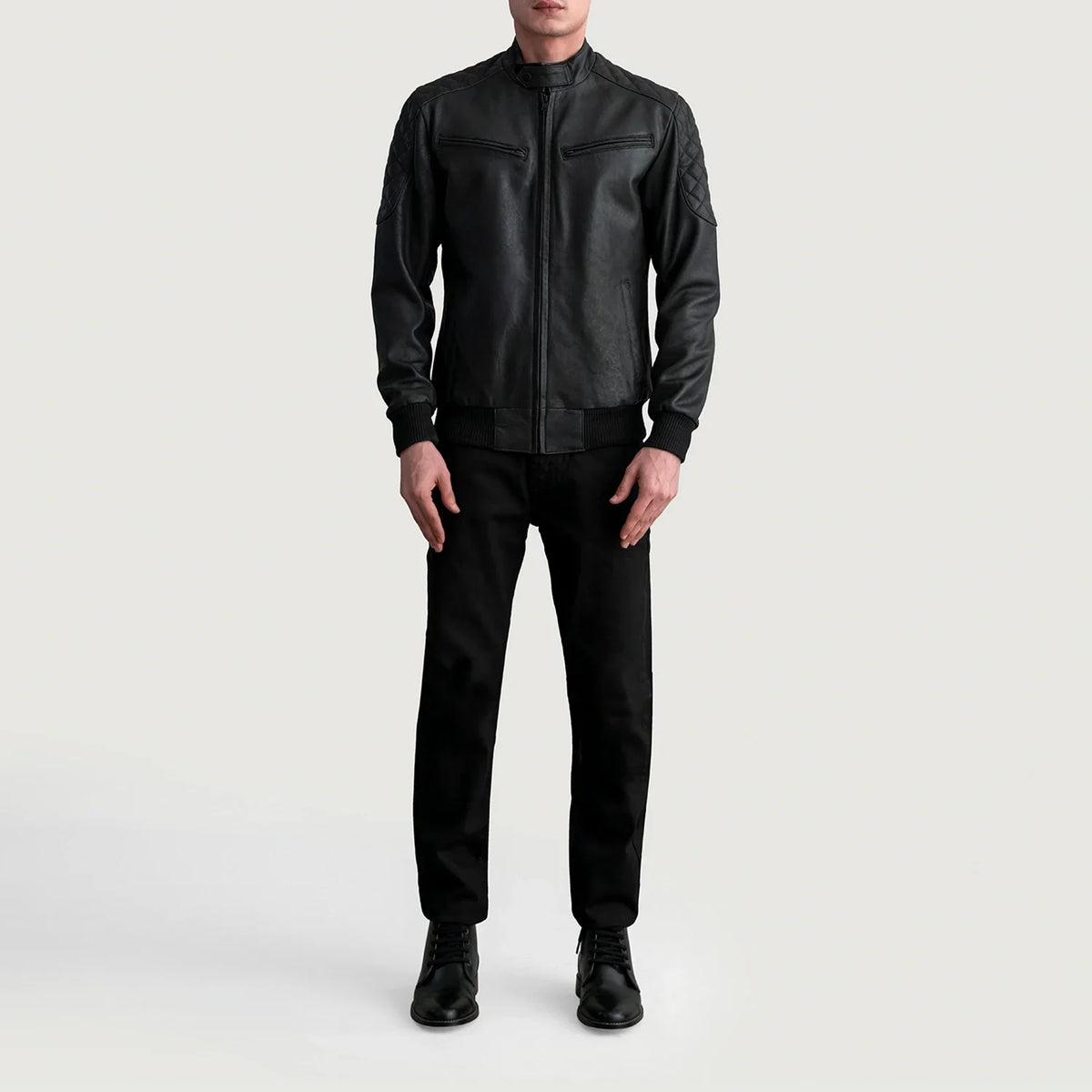 Sven Bomberjacka i Läder för Herr – alternate product view 4
