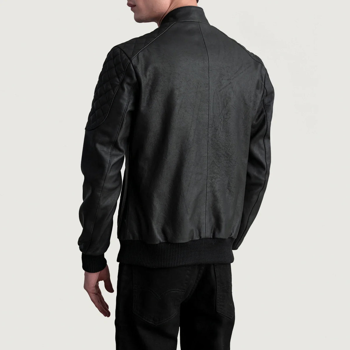Sven Bomberjacka i Läder för Herr – alternate product view 6
