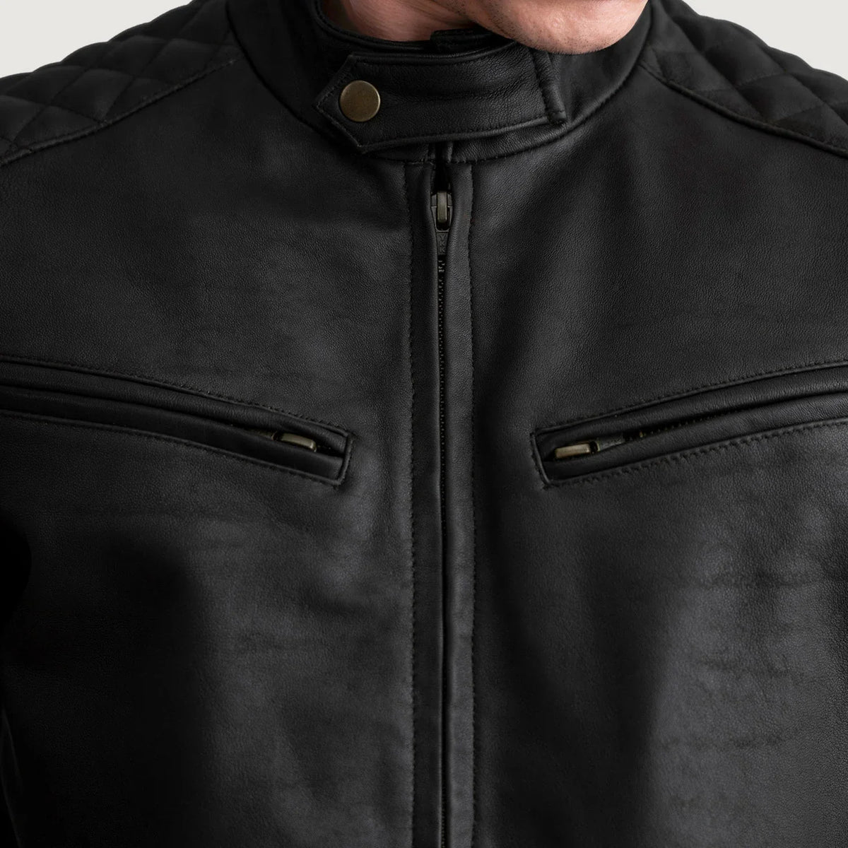 Sven Bomberjacka i Läder för Herr – alternate product view 5