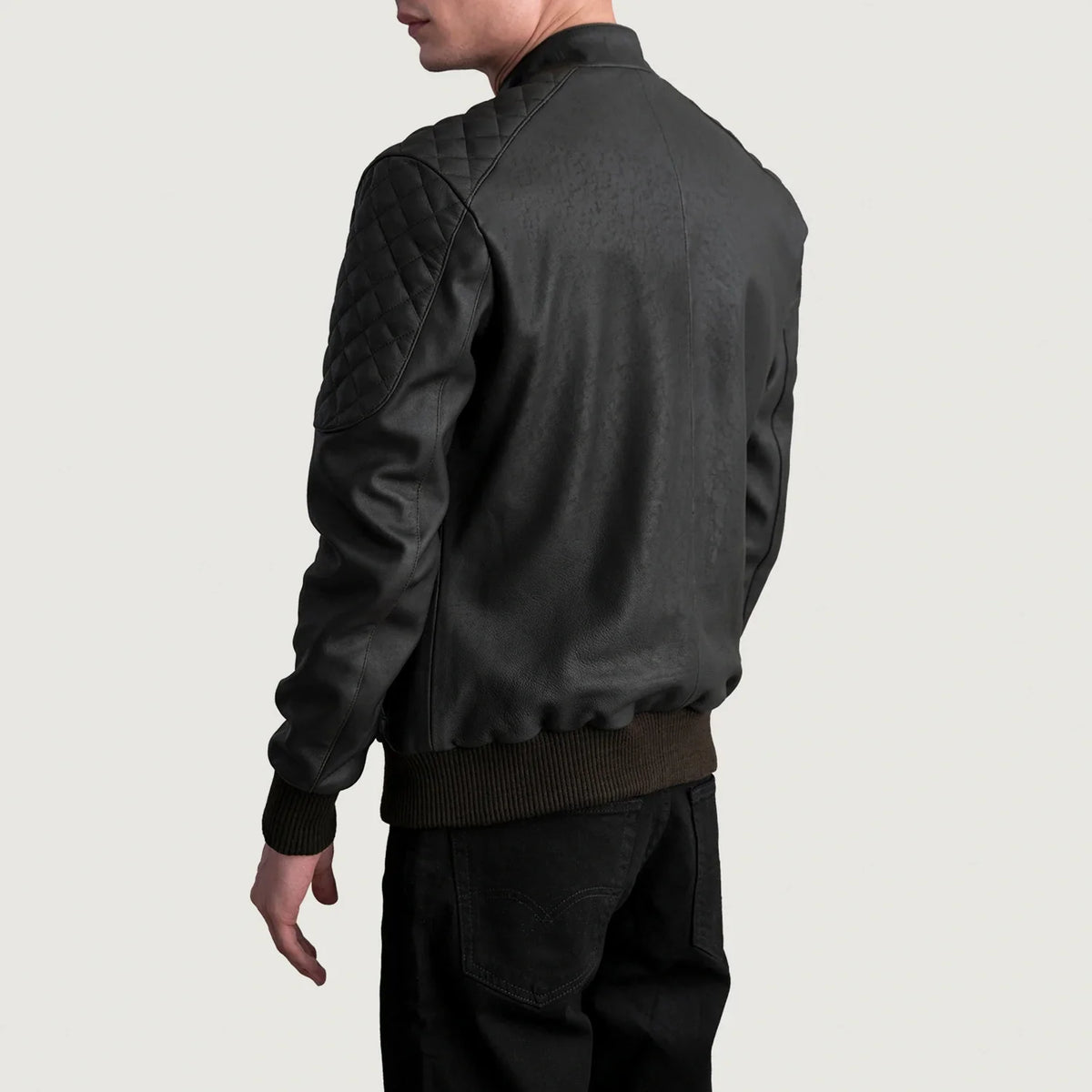 Sven Bomberjacka i Läder för Herr – alternate product view 6