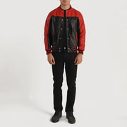 
Terrance Svart Varsity Läderjacka för Herr – alternate product view 5