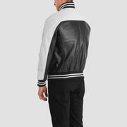 
Terrance Svart Varsity Läderjacka för Herr – alternate product view 5