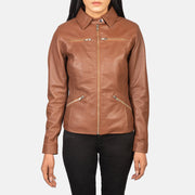 Tomachi Red Läderjacka för Dam – alternate product view 4