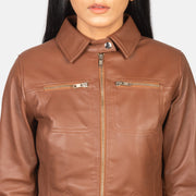 Tomachi Red Läderjacka för Dam – alternate product view 6