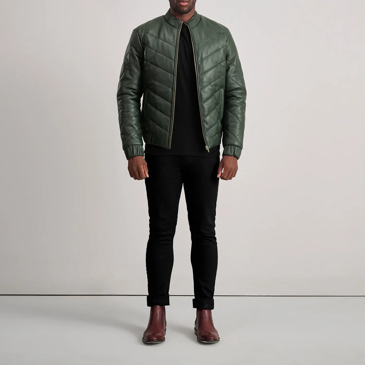 Travis Läderjacka för Herr – alternate product view 3
