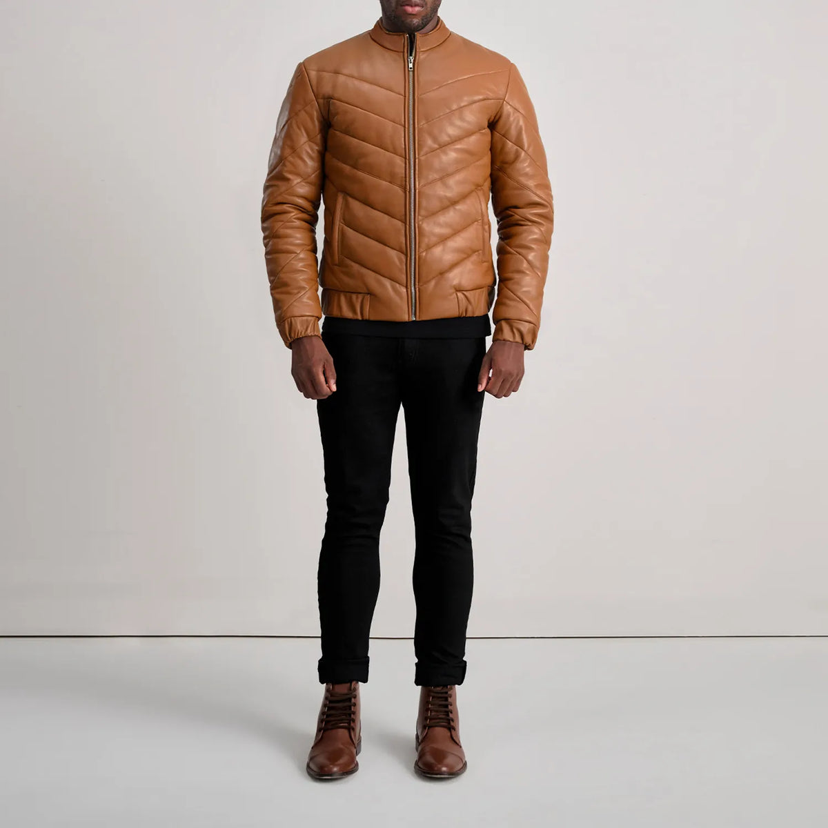 Travis Läderjacka för Herr – alternate product view 3
