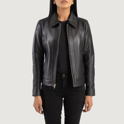 
Vixen Classic Collar Läderjacka för Dam – alternate product view 1