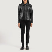 
Vixen Classic Collar Läderjacka för Dam – alternate product view 3