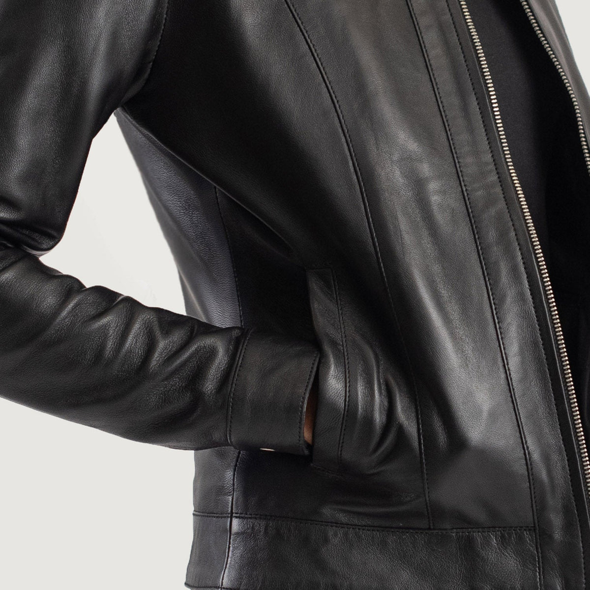 
Vixen Classic Collar Läderjacka för Dam – alternate product view 6