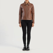 
Vixen Classic Collar Läderjacka för Dam – alternate product view 3
