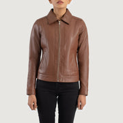 
Vixen Classic Collar Läderjacka för Dam – alternate product view 4