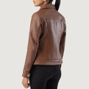 
Vixen Classic Collar Läderjacka för Dam – alternate product view 5