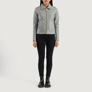 
Vixen Classic Collar Läderjacka för Dam – alternate product view 3